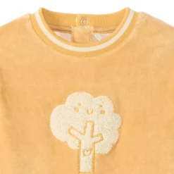 Dors-bien en velours patch bouclettes arbre pour bébé