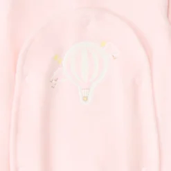 Dors-bien en velours patch montgolfière pour bébé fille prématurée