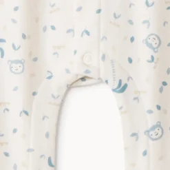 Dors-bien imprimé fantaisie en interlock pour bébé