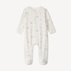 Dors-bien imprimé fantaisie en interlock pour bébé