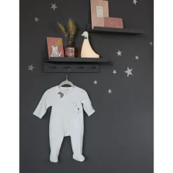 Dors-bien interlock motif oiseau pour bébé fille