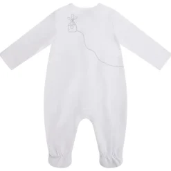 Dors-bien interlock motif oiseau pour bébé fille