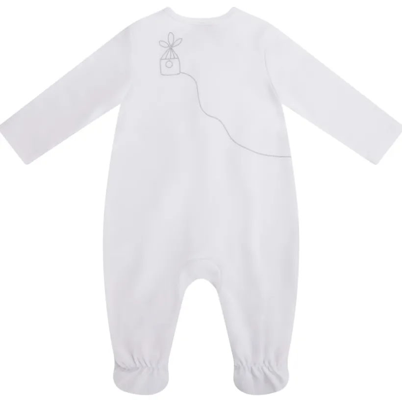 Dors-bien interlock motif oiseau pour bébé fille