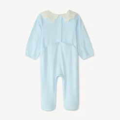 Dors bien léger avec col claudine en broderie anglaise pour bébé fille