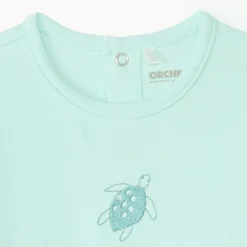 Dors-bien à manches longues broderie animaux pour bébé garçon
