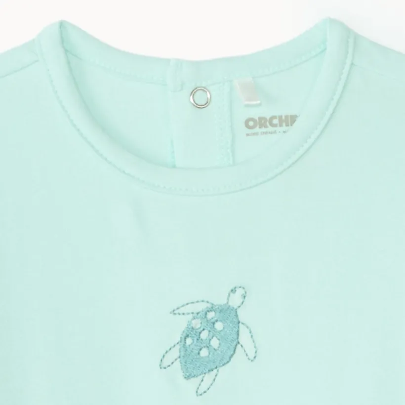 Dors-bien à manches longues broderie animaux pour bébé garçon