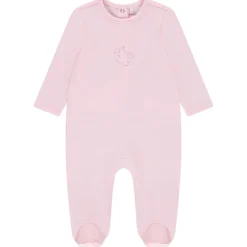 Dors-bien uni avec broderie fantaisie pour bébé fille