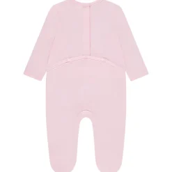 Dors-bien uni avec broderie fantaisie pour bébé fille