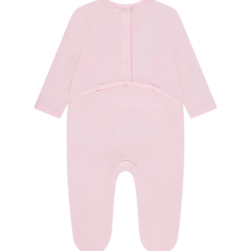 Dors-bien uni avec broderie fantaisie pour bébé fille
