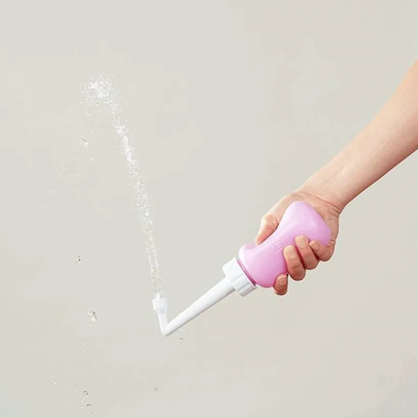 Douchette de lavage périnéale 300ml rose