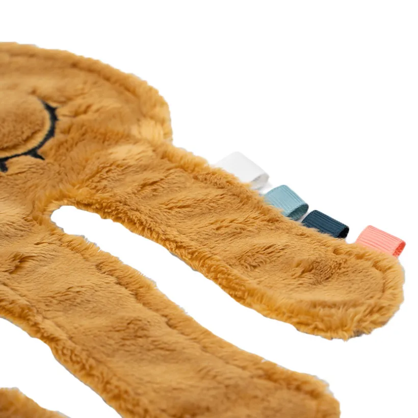 Doudou attache sucette Cozy Friend Jelly moutarde
