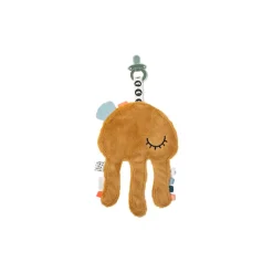 Doudou attache sucette Cozy Friend Jelly moutarde