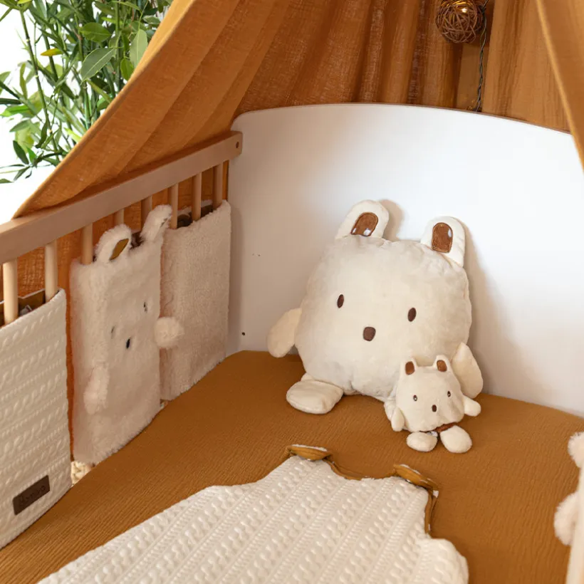 Doudou 2 en 1 avec lange rétractable 38 x 25 cm Boubou
