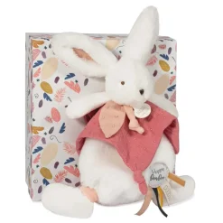 Doudou Happy Boho lapin - Terracotta