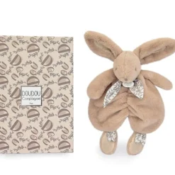 Doudou Lapin plat 29cm Beige sable