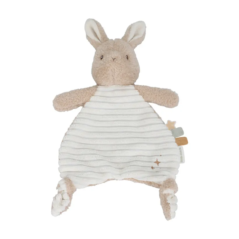 Doudou lapin plat Newborn Naturals avec nouettes