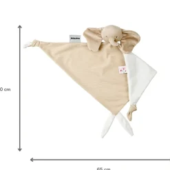 Doudou maxi - éléphant - velours côtélé - Sable - 60x40 cm
