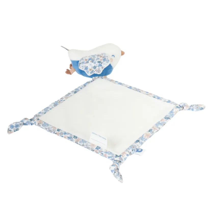 Doudou mouchoir oiseau - Tiny Flowers