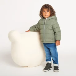 Doudoune à capuche doublé micropolaire pour bébé garçon