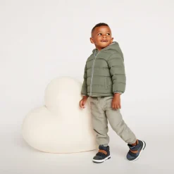 Doudoune à capuche doublé micropolaire pour bébé garçon