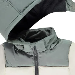Doudoune effet color block à capuche amovible pour bébé garçon