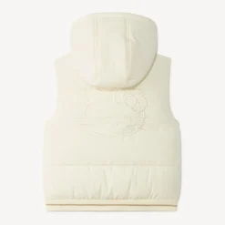 Doudoune fille sans manches à capuche patch Hello Kitty