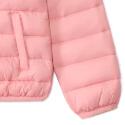 Doudoune fine matelassée à capuche unie pour fille