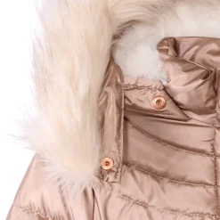 Doudoune Grand Froid à fausse fourrure amovible pour fille