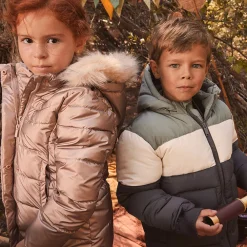 Doudoune Grand Froid à fausse fourrure amovible pour fille