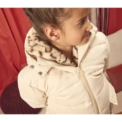 Doudoune imperméable 2 en 1 doublée sherpa avec gilet pour fille