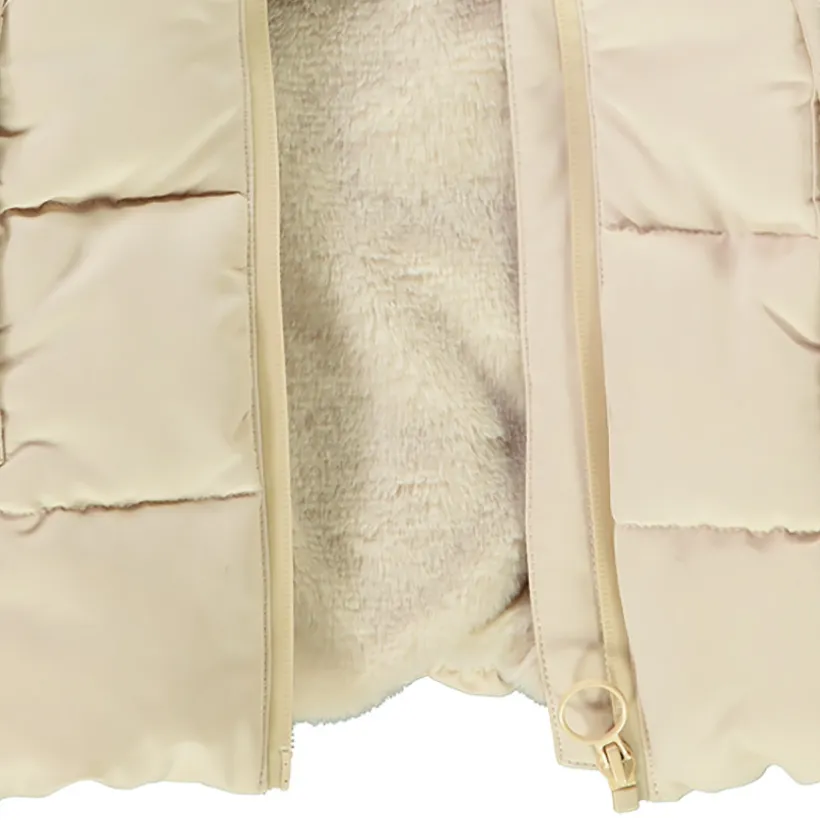 Doudoune imperméable 2 en 1 doublée sherpa avec gilet pour fille