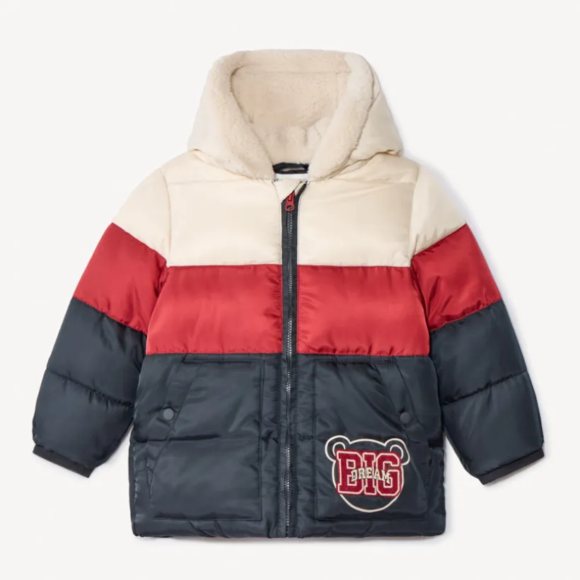 Doudoune matelassée effet color block doublée sherpa pour bébé garçon