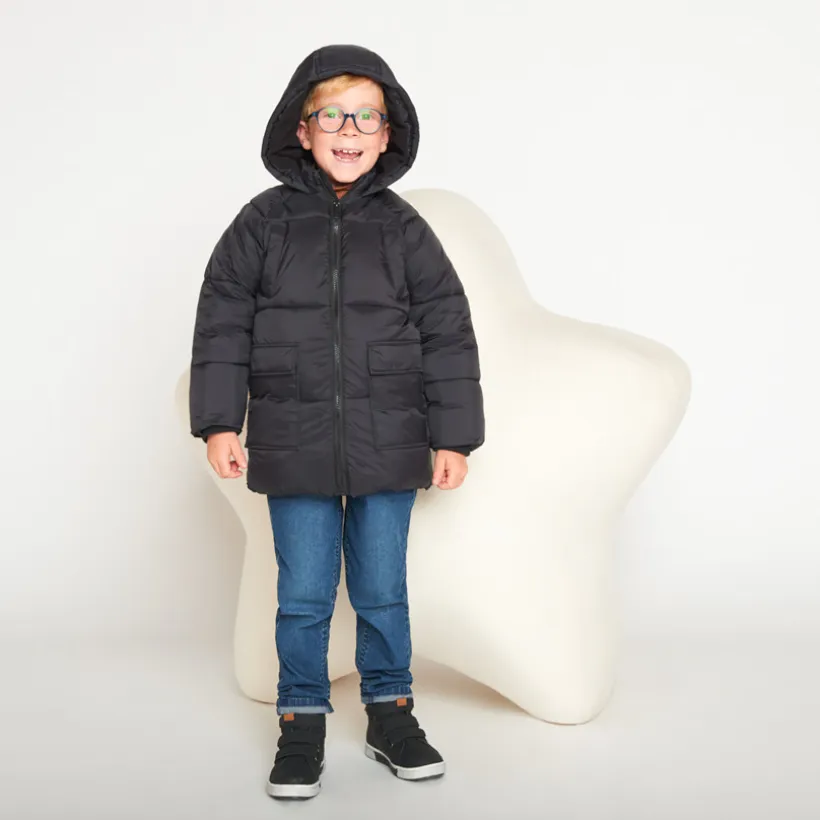 Doudoune micropolaire à capuche pour garçon