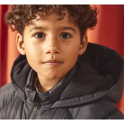 Doudoune micropolaire à capuche pour garçon