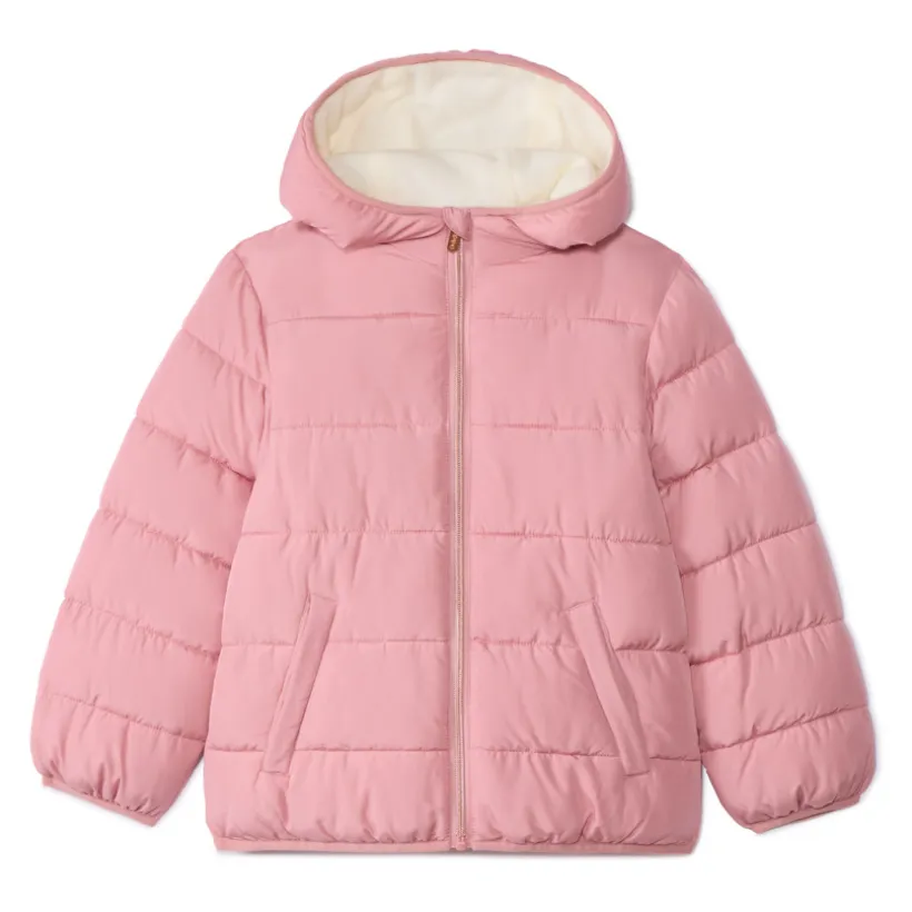 Doudoune rembourrée et doublée micropolaire pour fille