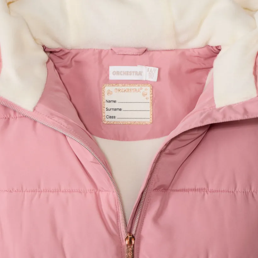 Doudoune rembourrée et doublée micropolaire pour fille