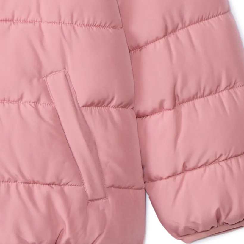 Doudoune rembourrée et doublée micropolaire pour fille