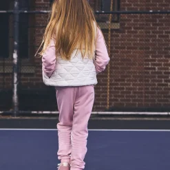 Doudoune sans manches bi-matière sherpa/padding pour fille