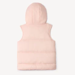 Doudoune sans manches à capuche ludique pour bébé fille