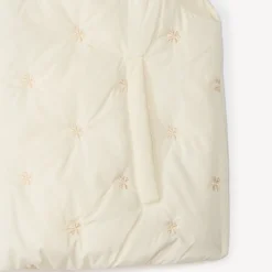 Doudoune sans manches à fleurs brodées pour fille