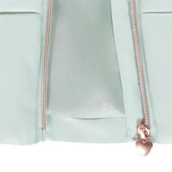 Doudoune sans manches uni en toile mat pour fille