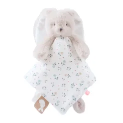 Doudou plat bi-matière Romy la lapine