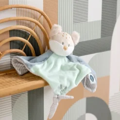Doudou plat Renard Flo - Menthe Verte