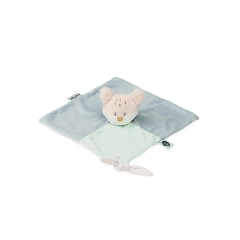 Doudou plat Renard Flo - Menthe Verte