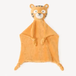 Doudou plat tigre en velours
