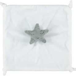 Doudou plat étoile en velours