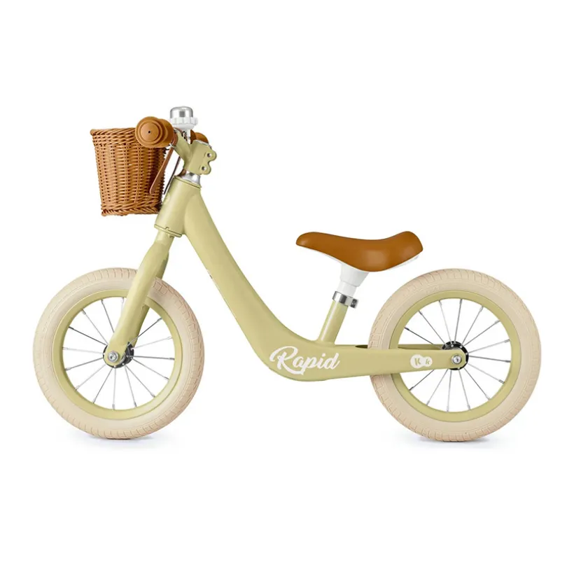 Draisienne Rapid 2 avec panier savannah green