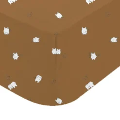 Drap housse imprimé en jersey 60 x 120 cm Boubou
