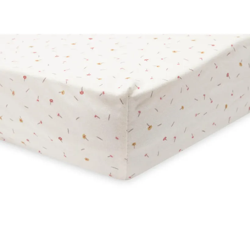 Drap housse jersey berceau 50x90cm Pretty Picnic Flower Drops