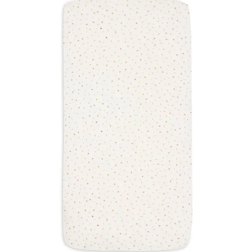 Drap housse jersey berceau 50x90cm Pretty Picnic Flower Drops